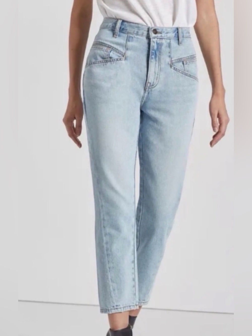 Current/Elliott Light Blue High-Rise Jeans